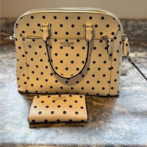 Kate Spade Black Polka Dot Bag